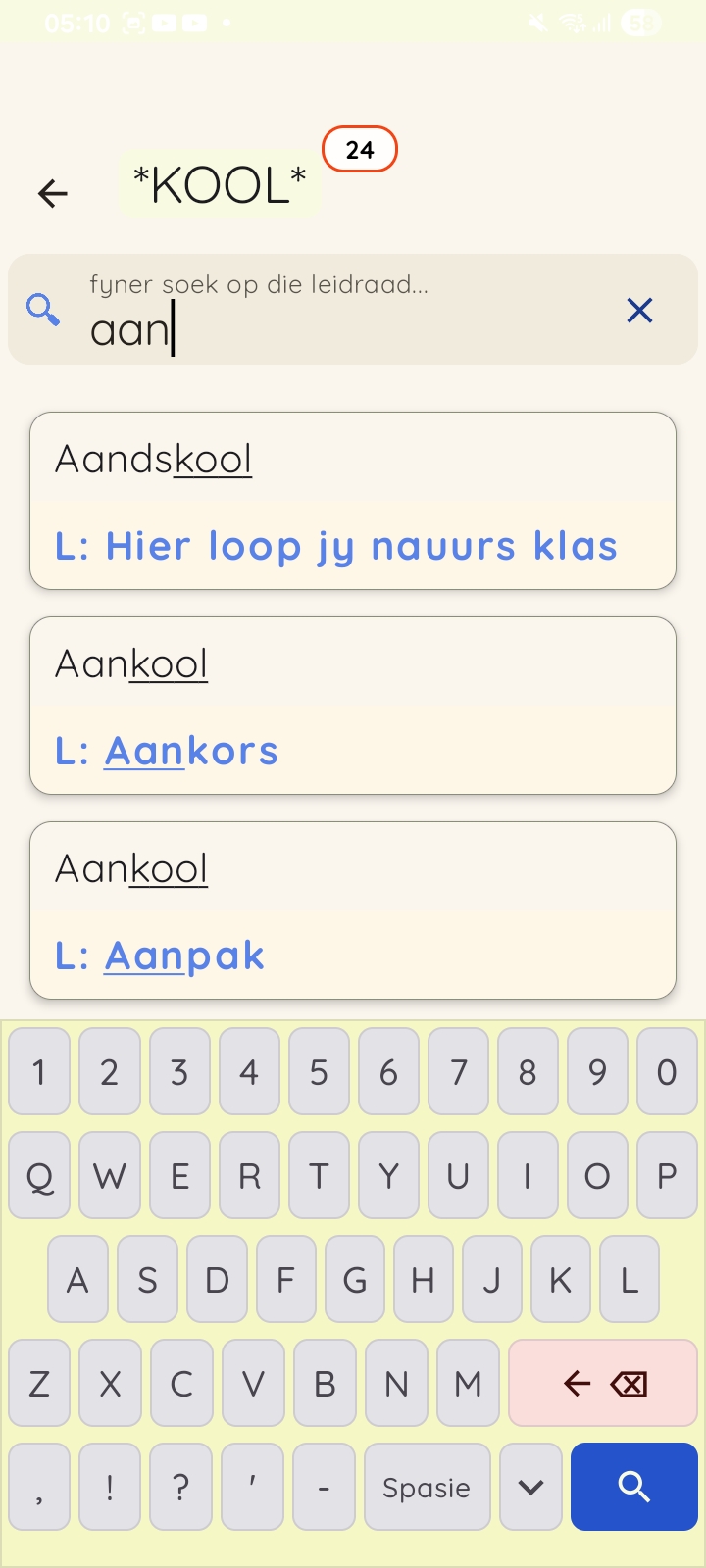 Resultate lees
