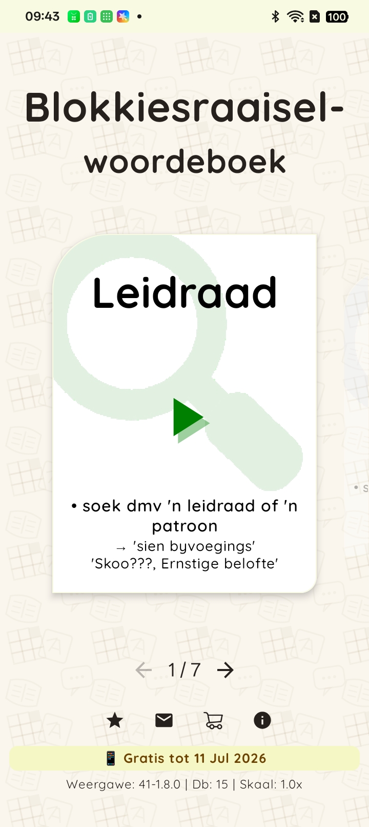 Volledige leidraad invoer